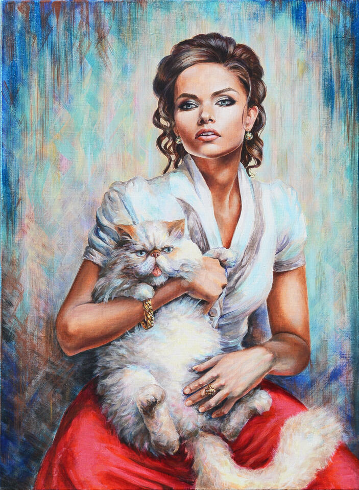 Bei uns ist alles bereits gut Acryl auf Leinwand, 95 cm x 70 cm (2017)